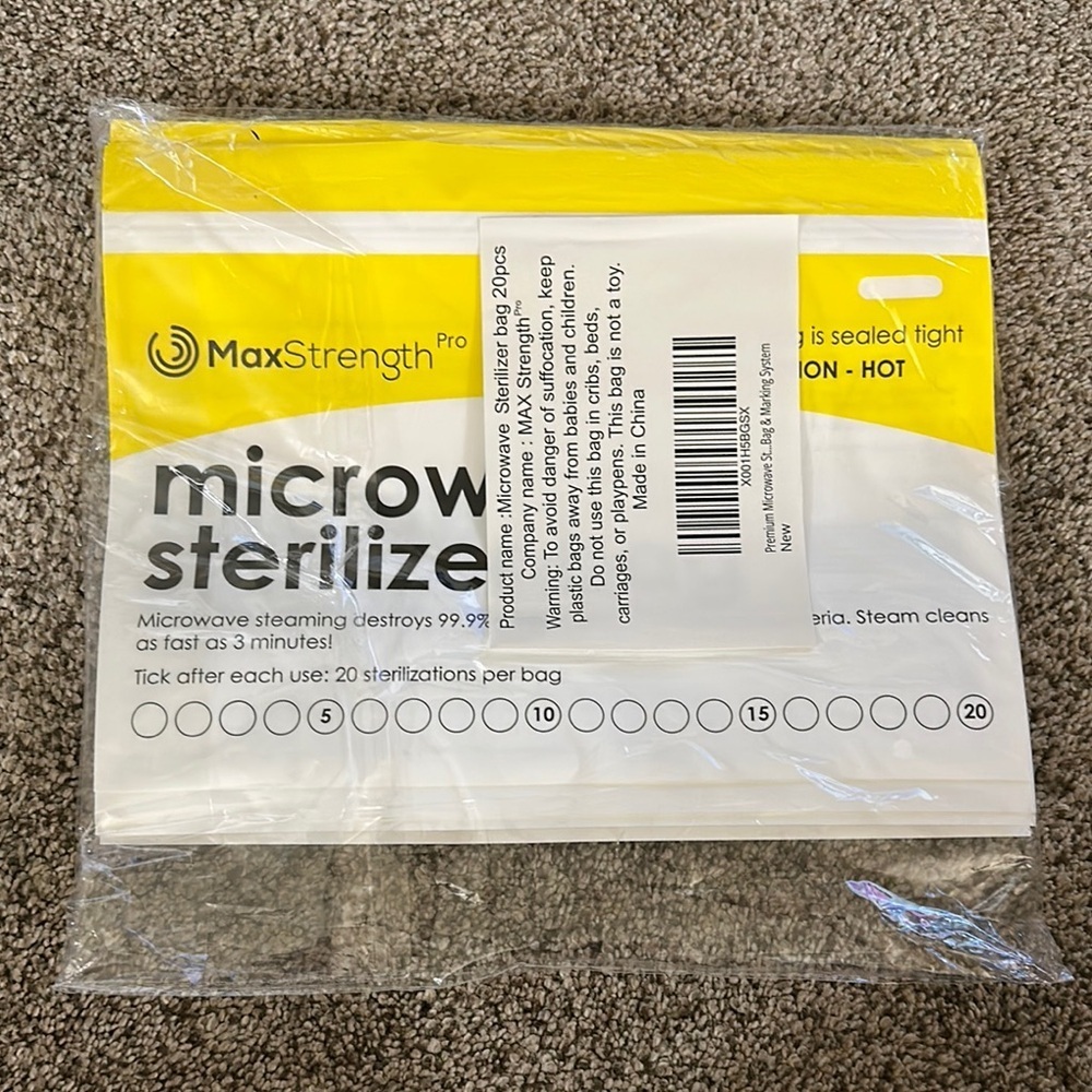 MaxStrength Pro Microwave Sterilizer Bags